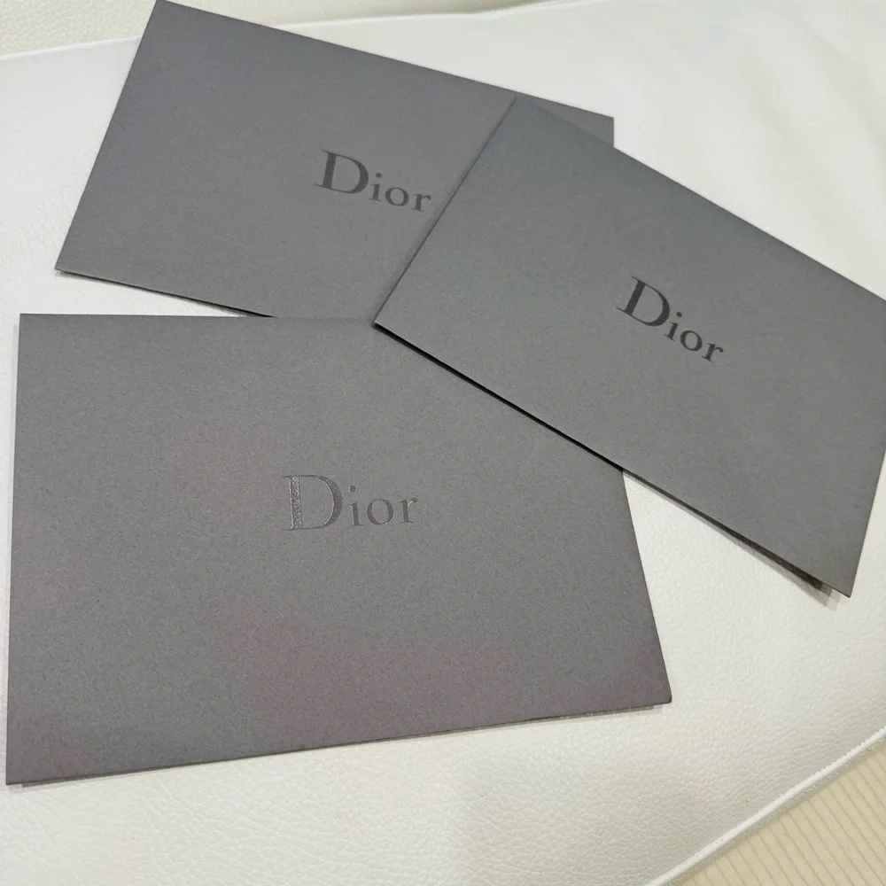 Dior Charcoal Stationery Set Dior 3 big envelopes